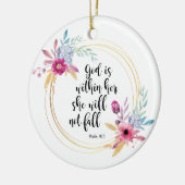Gott ist in ihrem Psalm 46:5 Keramik Ornament (Links)