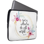 Gott ist in ihrem Psalm 46:5 Laptopschutzhülle (Vorne Rechts)