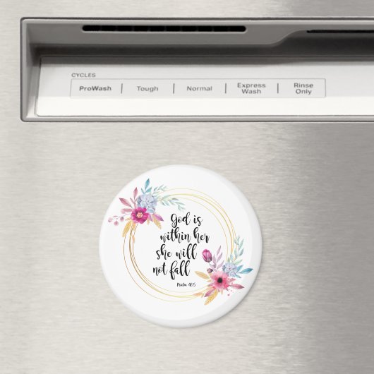 Gott ist in ihrem Psalm 46:5 Magnet (In Situ (Geschirrspüler))