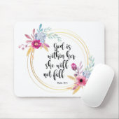 Gott ist in ihrem Psalm 46:5 Mousepad (Mit Mouse)