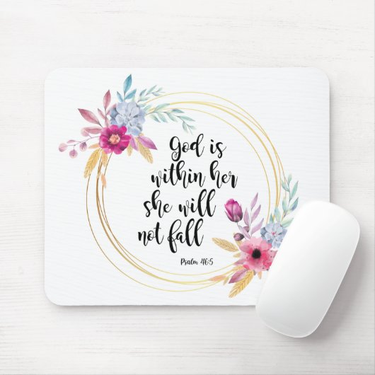 Gott ist in ihrem Psalm 46:5 Mousepad (Mit Mouse)