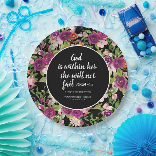 Gott ist in ihrer Christlichen Abschluss-Klasse Pappteller (Party)