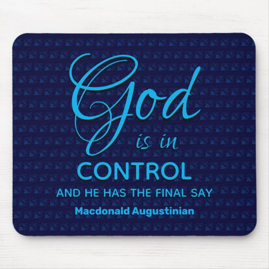 GOTT IST IN KONTROLLE Christlicher Personalisierte Mousepad (Vorne)