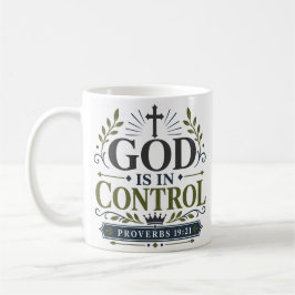 Gott ist in Kontrolle Religiöses Motivationszitat Kaffeetasse