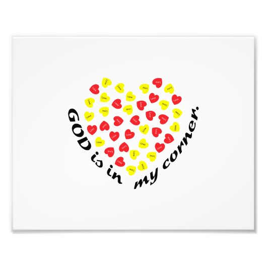 GOTT IST IN MEINER ECKE. FOTODRUCK (Vorne)