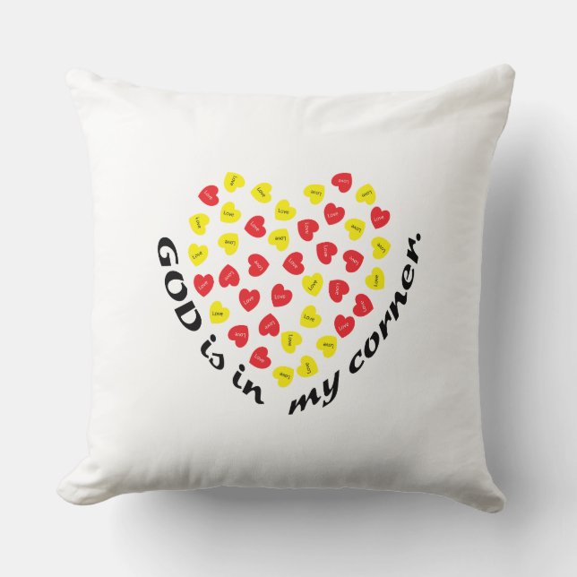 GOTT IST IN MEINER ECKE. KISSEN (Vorderseite)