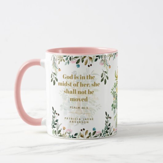 Gott ist inmitten ihres PSALM 46:5 Tasse (Links)