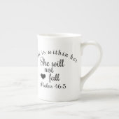 Gott ist innerhalb sie, die sie nicht Bibel-Vers Porzellantasse (Rechts)