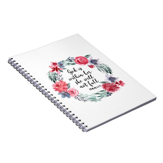 Gott ist innerhalb sie, die sie nicht fällt notizblock (Rechte Seite)