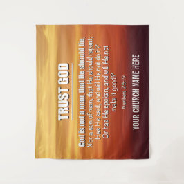 GOTT IST KEIN MENSCHLICHER Gott-Kirche Wandteppich