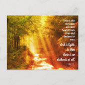 Gott ist leicht, Custom Christlich Postcard Postkarte (Vorderseite)