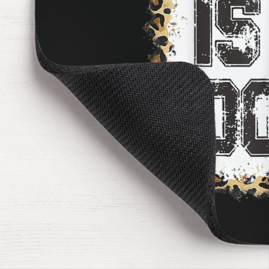 Gott ist Leopard-Muster Mousepad (Ecke)