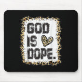 Gott ist Leopard-Muster Mousepad (Vorne)