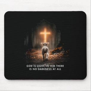 Gott ist Licht In ihm gibt es überhaupt keine Dunk Mousepad
