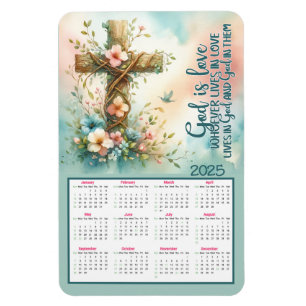 Gott ist Liebe 2025 Kalender Magnet