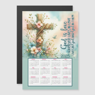 Gott ist Liebe 2025 Kalender Magnetkarte