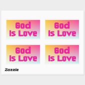 Gott ist Liebe Aufkleber (Blatt)