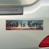Gott ist Liebe Autoaufkleber (Auf Auto)
