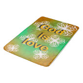 Gott ist Liebe Badematte (Schrägansicht)