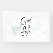 Gott ist Liebe Banner (Horizontal)