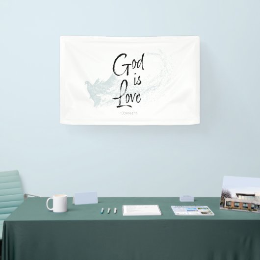 Gott ist Liebe Banner (Messe)