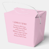 Gott ist Liebe Bibel Verse Christlicher Glaube Ros Geschenkschachtel (Rückseite)