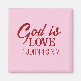 Gott ist Liebe Bibel Verse Christlicher Glaube Ros Magnet