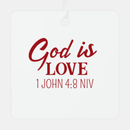 Gott ist Liebe Bibel Verse Christlicher Glaube Wei Ornament Aus Metall