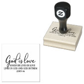 Gott ist Liebe Bibel Verse Valentine Gummistempel (Stempel)