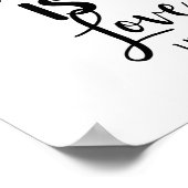 Gott ist Liebe Bible Verse Christliche Schrift Pri Poster (Ecke)