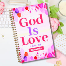 Gott ist Liebe Boho Christlich Teen Girl Journal