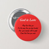 Gott ist Liebe Button (Vorne & Hinten)