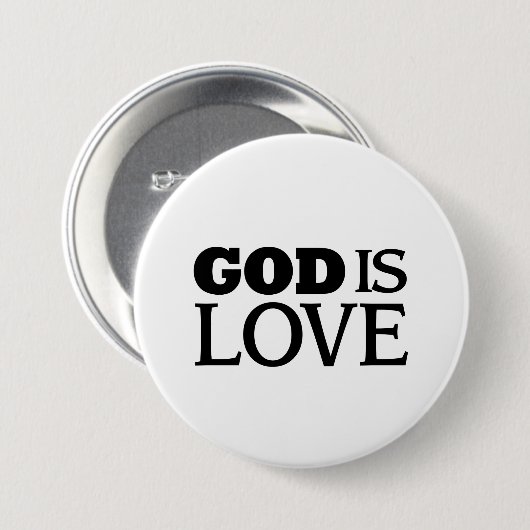 Gott ist Liebe Button (Vorne & Hinten)
