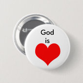 Gott ist Liebe Button (Vorne & Hinten)