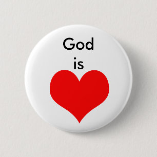 Gott ist Liebe Button