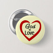 Gott ist Liebe Button (Vorne & Hinten)