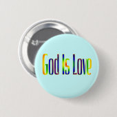 Gott ist Liebe Button (Vorne & Hinten)