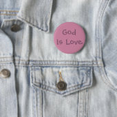 Gott ist Liebe Button (Beispiel)