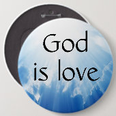 Gott ist Liebe Button (Vorne & Hinten)