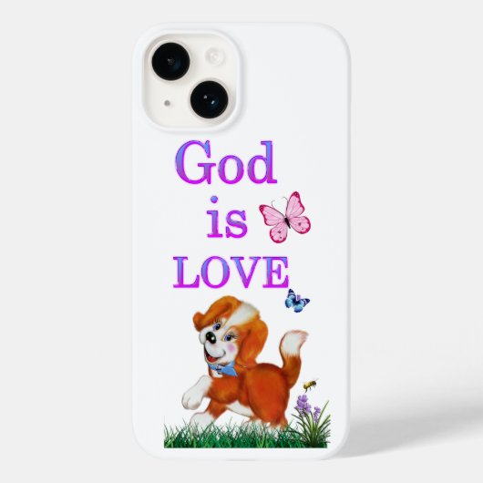 Gott ist Liebe Case-Mate iPhone Hülle (Rückseite)