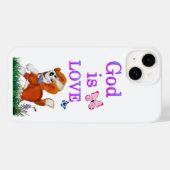 Gott ist Liebe Case-Mate iPhone Hülle (Rückseite (Horizontal))