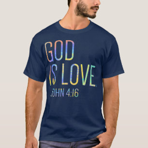Gott ist Liebe Christlich Positive Motivationsbibe T-Shirt