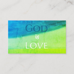 Gott ist Liebe Christlich Visitenkarte