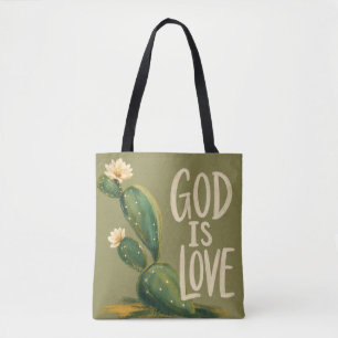GOTT IST LIEBE Christliches Ermutigungsgeschenk Tasche
