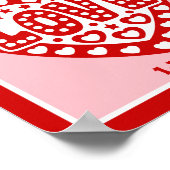 Gott ist Liebe Christus Christliche Mauer Kunst dr Poster (Ecke)