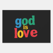 Gott ist Liebe: Ein Friedlicher Ausdruck Geschenkpapier Set (Vorderseite 2)