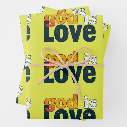 Gott ist Liebe: Eine Wasserfarbe des Glaubens Geschenkpapier Set (Beispiel)