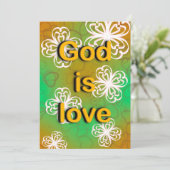 Gott ist Liebe Einladung (Stehend Vorderseite)