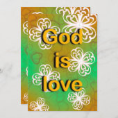 Gott ist Liebe Einladung (Vorne/Hinten)