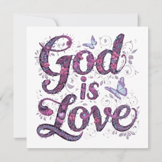 GOTT IST LIEBE FEIERTAGSKARTE (Vorderseite)